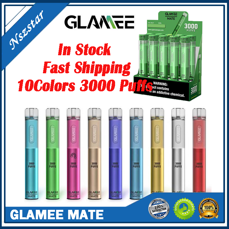 Authentic Glamee Mate Disposable Pod Vape Device 3000 Puffs 1800mAh 9ml Prefilled Vapor Bar Stick Pen Starter Kit 100% Original
Authentic Glamee Mate Disposable Pod Vape Device 3000 Puffs 1800mAh 9ml Prefilled Vapor Bar Stick Pen Starter Kit 100% Original