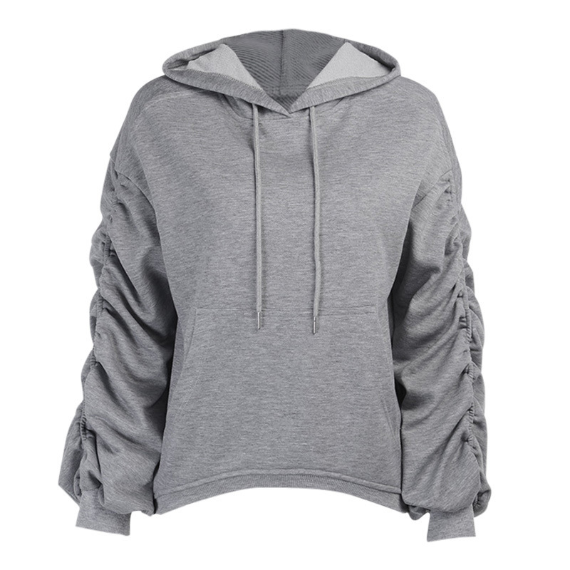 Women Hoodie Cotton Hooded s Sweatshirts Pullove Long Sleeve Solid Tops All Match s Hoodies Autumn Winter 210524