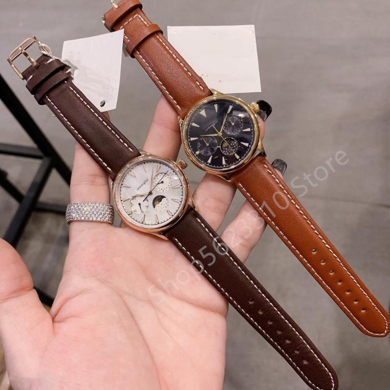 Wristwatches Zircon Quartz Wristwatch Multiple Functions Clock Ladies Genuine Leather Watch Dazzling Moon Star Dial Watches, Slivery;brown
Wristwatches Zircon Quartz Wristwatch Multiple Functions Clock Ladies Genuine Leather Watch Dazzling Moon Star Dial Watches, Slivery;brown