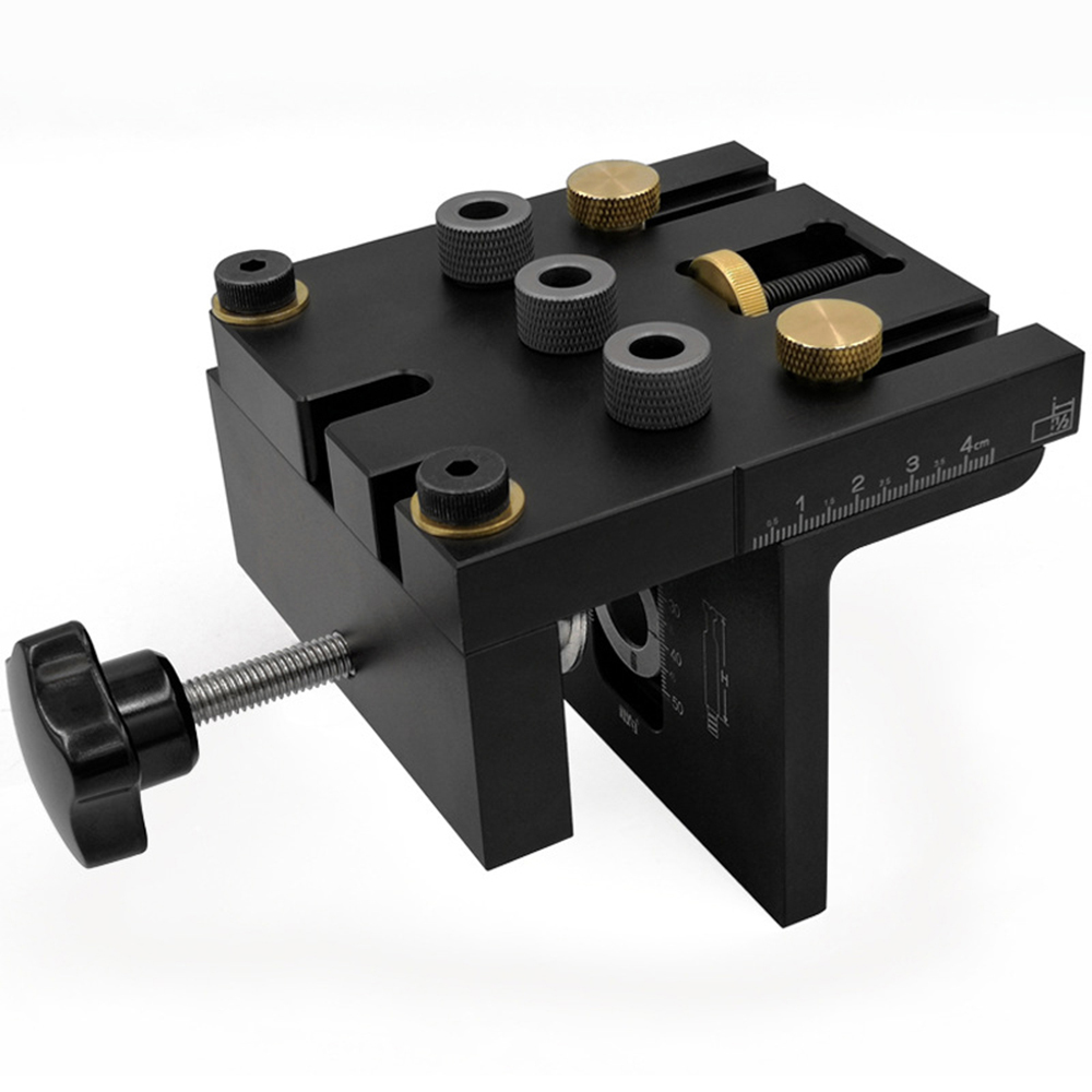 Locator Jig 3 In 1 Woodworking Doweling Jig Kit With Positioning Clip Adjustable Drilling Guide Puncher Locator Carpentry Tools
