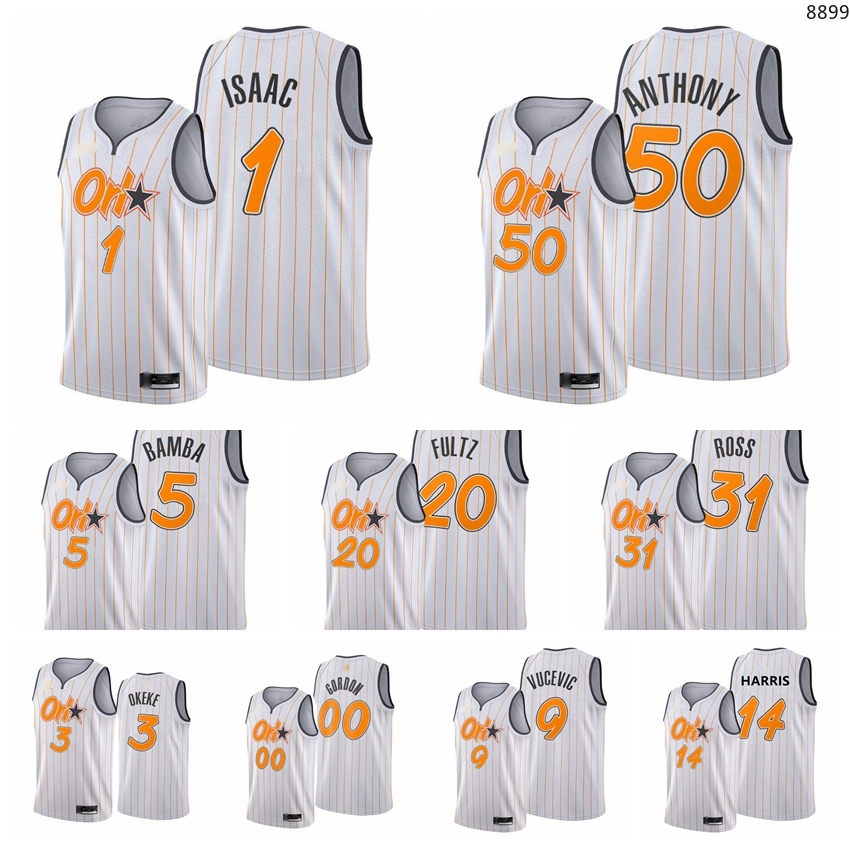 OrlandoMagicMen Cole Anthony Jonathan Isaac Mohamed Bamba Markelle Fultz Terrence Ross Ignas Brazdeikis 2021-22 White City Basketball Jersey Size S-3XL
OrlandoMagicMen Cole Anthony Jonathan Isaac Mohamed Bamba Markelle Fultz Terrence Ross Ignas Brazdeikis 2021-22 White City Basketball Jersey Size S-3XL