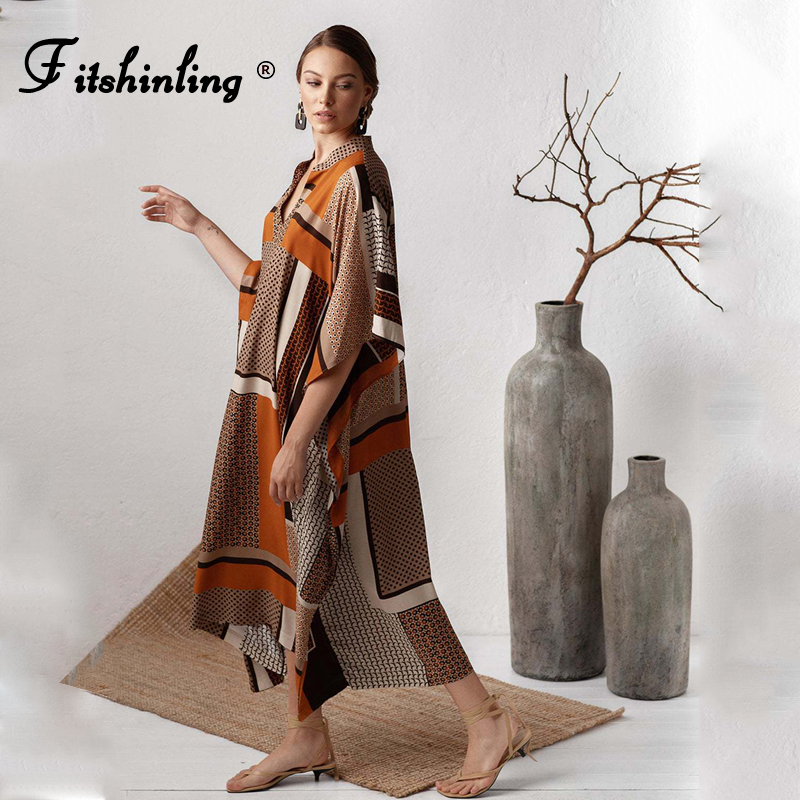 Fitshinling Bohemian Vintage Long Dress Patchwork Half Sleeve Oversized Dresses For Women Holiday Straight Pareos Robe Femme New
Fitshinling Bohemian Vintage Long Dress Patchwork Half Sleeve Oversized Dresses For Women Holiday Straight Pareos Robe Femme New