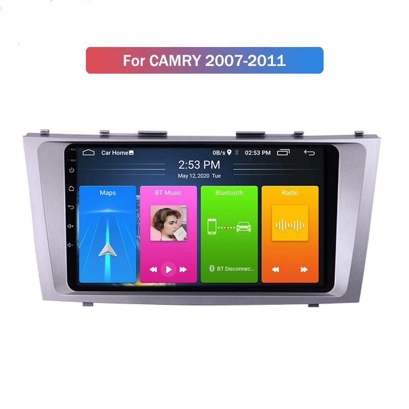 Lecteur DVD de voiture Android pour TOYOTA CAMRY 2007-2011 Radio multimédia vidéo Navigation GPS Double Din stéréo