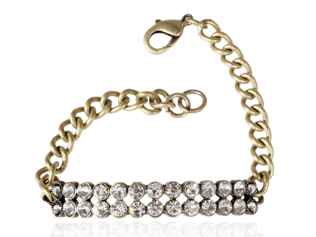 Charm Bracelets Bronze Tone Double Lines Clear Crystal Rhinestone Adjustable Link Chain Bracelet Women Jewelry Gift, Golden;silver
Charm Bracelets Bronze Tone Double Lines Clear Crystal Rhinestone Adjustable Link Chain Bracelet Women Jewelry Gift, Golden;silver