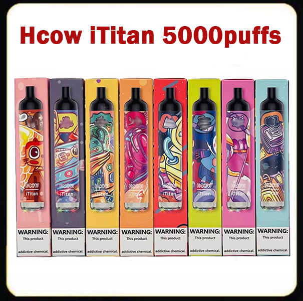 Hcow iTitan Rechargeable disposable vape pen Pod Device Kit E-cigarettes 5000 puffs Battery 650mah Bottom RGB Light
Hcow iTitan Rechargeable disposable vape pen Pod Device Kit E-cigarettes 5000 puffs Battery 650mah Bottom RGB Light