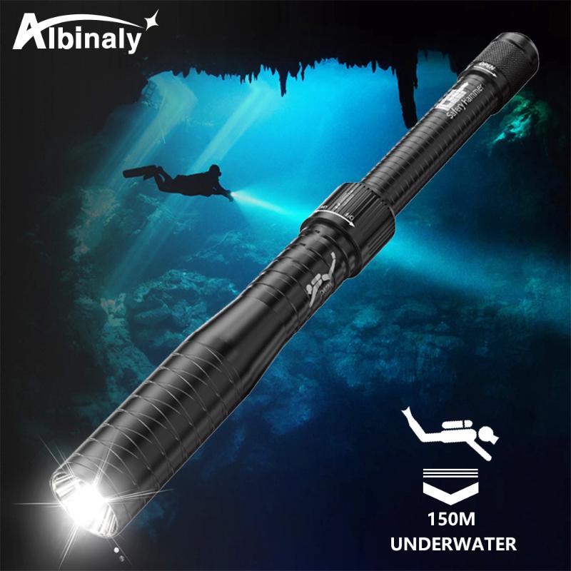 Flashlights Torches Professional Diving Light IPX8 Waterproof LED 150 Meters Underwater Lantern Powerful Baseball Bat Lights 1865
Flashlights Torches Professional Diving Light IPX8 Waterproof LED 150 Meters Underwater Lantern Powerful Baseball Bat Lights 1865