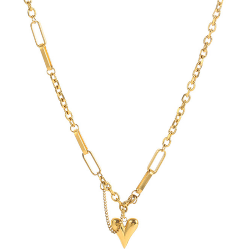 Pendant Necklaces 316L Stainless Steel Simple Retro Thick Chain Hip Hop Love Titanium Necklace Female No Fade
Pendant Necklaces 316L Stainless Steel Simple Retro Thick Chain Hip Hop Love Titanium Necklace Female No Fade