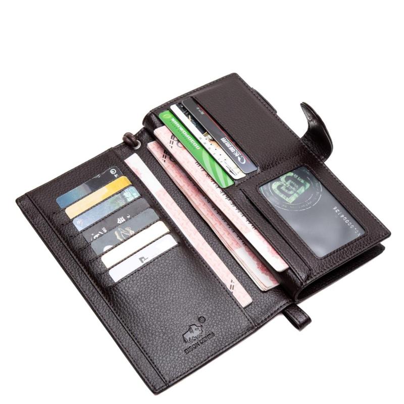 Wallets Bison Denim Business Casual Men Long Wallet Card Holder Cowskin Men's Purse Zipper Male Clutch Genuine Leather, Litchi grain-black
Wallets Bison Denim Business Casual Men Long Wallet Card Holder Cowskin Men's Purse Zipper Male Clutch Genuine Leather, Litchi grain-black