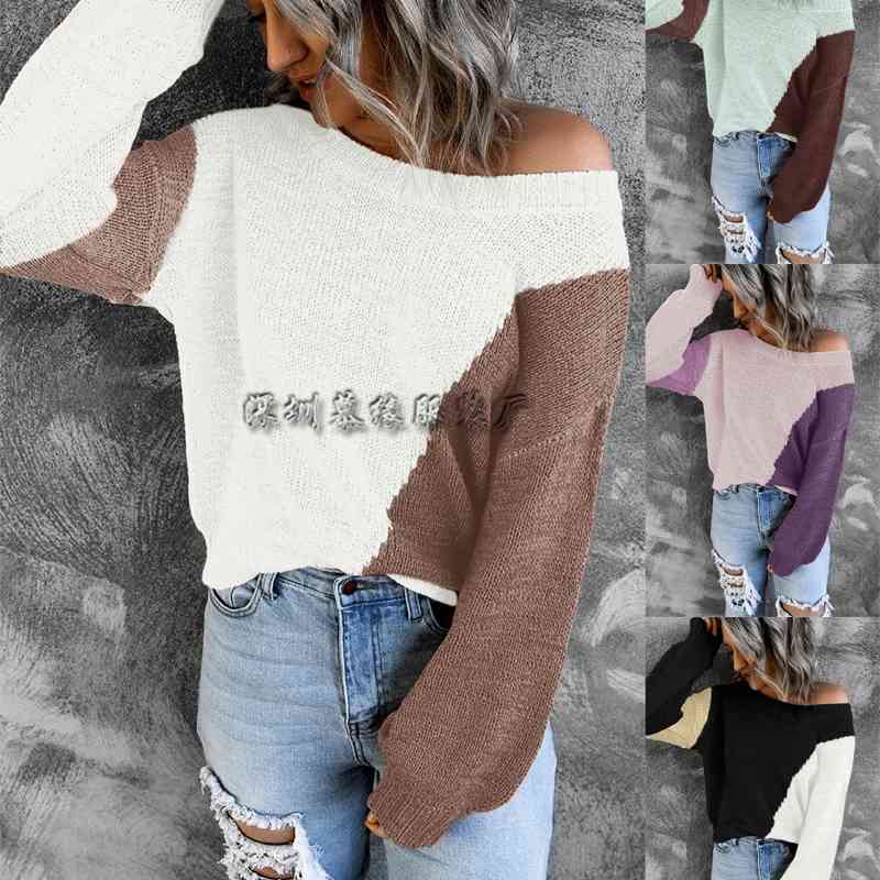 Autumn 2021 casual loose Pullover temperament commuting long sleeve crew neck solid color sweater for women, White
Autumn 2021 casual loose Pullover temperament commuting long sleeve crew neck solid color sweater for women, White