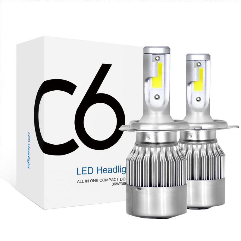 Car Headlights 2Pcs H4 9003 LED Headlight Headlamp Bulbs 4000lm 36W High Low Beam
Car Headlights 2Pcs H4 9003 LED Headlight Headlamp Bulbs 4000lm 36W High Low Beam