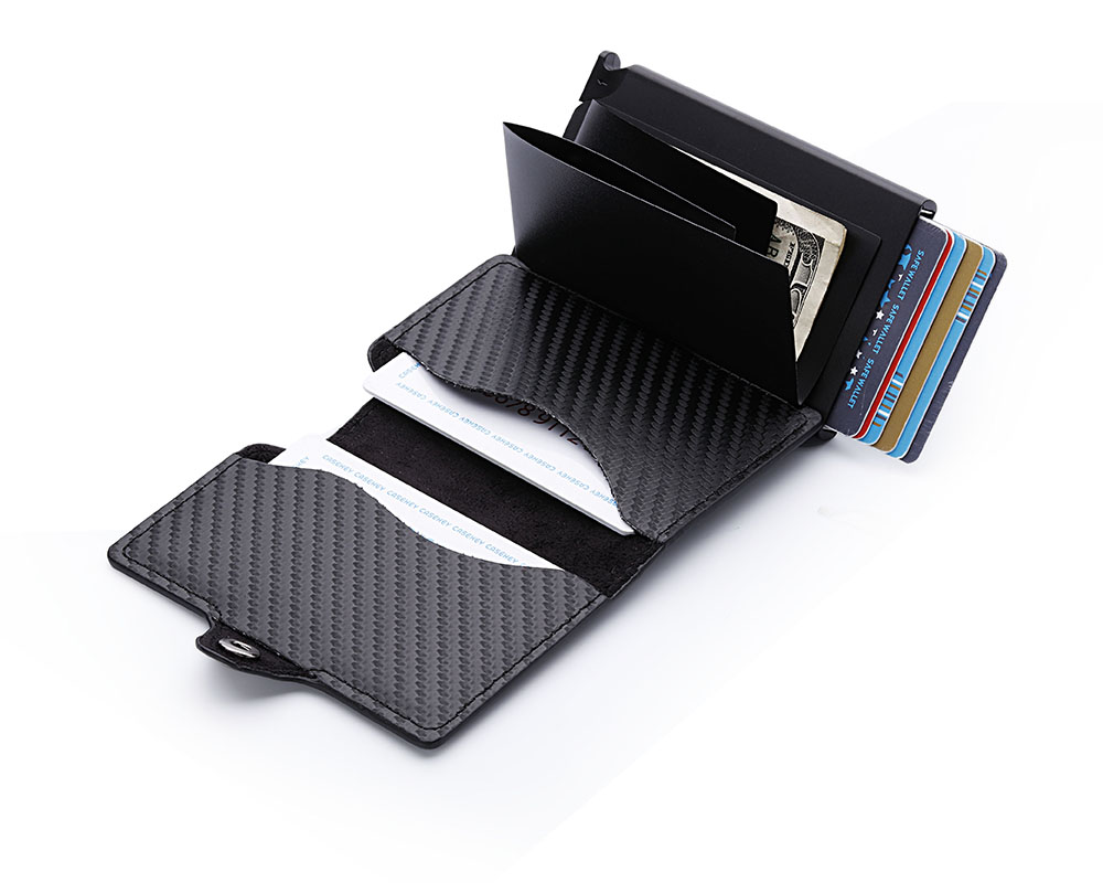 Men Casekey Ultra Thin Anti Rfid Holder Slim Metal Sliding Automatic Card Wallets, Grey
Men Casekey Ultra Thin Anti Rfid Holder Slim Metal Sliding Automatic Card Wallets, Grey