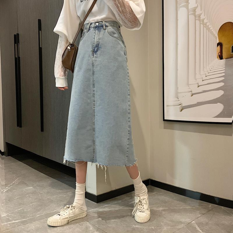 Skirts Ancient Ways Is Han Edition In Long Tall Waist Show Thin Student Age Reduction Split Jean Female A-line Skirt, See chart
Skirts Ancient Ways Is Han Edition In Long Tall Waist Show Thin Student Age Reduction Split Jean Female A-line Skirt, See chart