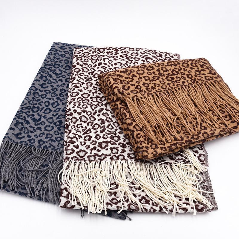 Winter Poncho Thick Scarf Women Blanket Tassel Lady Shawls And Wrap Leopard Print Luxury Cashmere-Like Scarves Foulard, Blue;gray
Winter Poncho Thick Scarf Women Blanket Tassel Lady Shawls And Wrap Leopard Print Luxury Cashmere-Like Scarves Foulard, Blue;gray