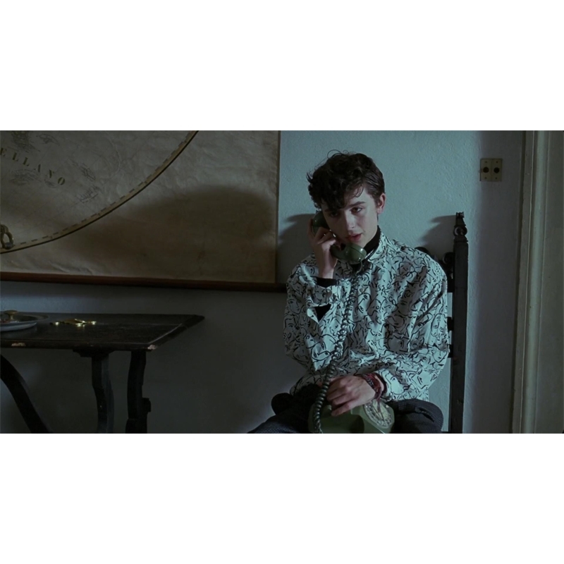 Movie Call Me by Your Name Elio Perlman Top Blouse CMBYN Timothee Chalamet Same Long Sleeve Shirt Costumes Cosplay Unisex 210721