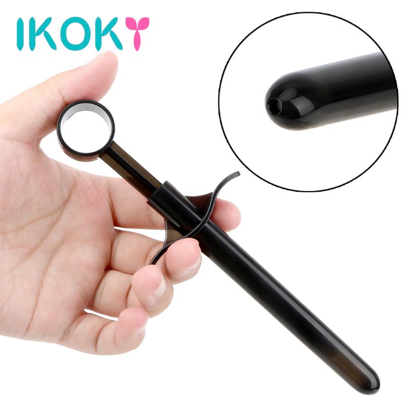 Sex Toys For Couples IKOKY 10ML Anal Plug Oil Shooter Launcher Lubricant Injector Inject Men Women Clean Tools
