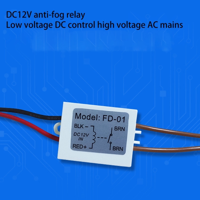 12V Anti-Fog Relay Bathroom Lamp Mirror Anti-Fog Film Controller Small Relay 40JA