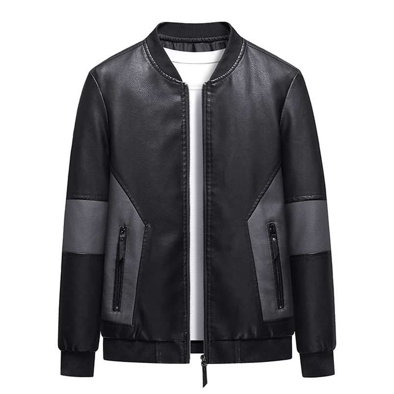 Men's Leather Jacket Patchwork Motorcycle Fashion Trend Rider Zip Casual Street Windbreaker 6XL 8XL 211111, Gray
Men's Leather Jacket Patchwork Motorcycle Fashion Trend Rider Zip Casual Street Windbreaker 6XL 8XL 211111, Gray