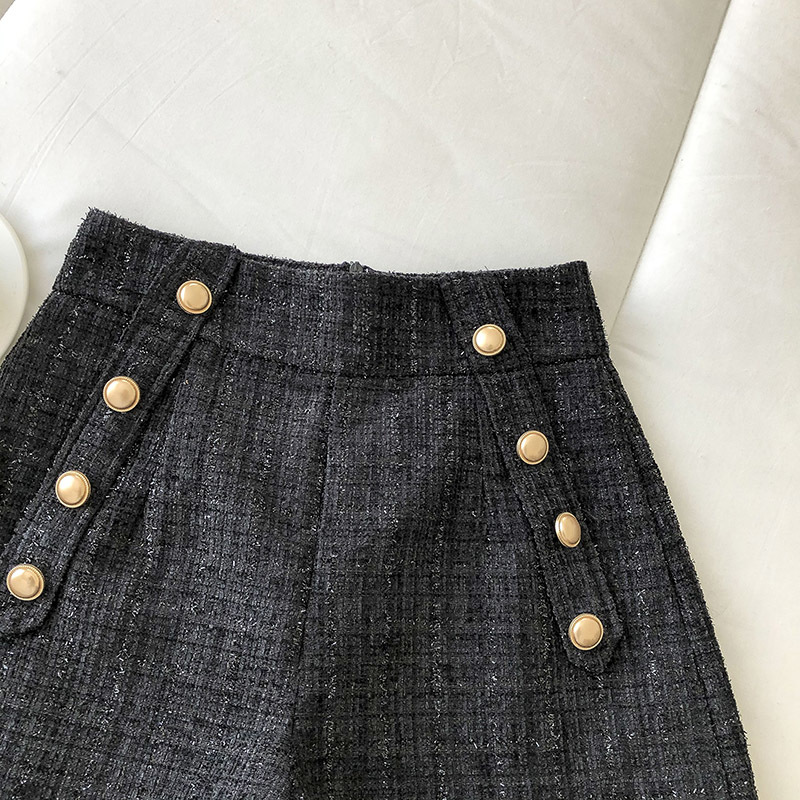 Kimutomo Fashion Solid Button Women Shorts Spring Korea Chic Female High Waist Wild Zipper Fly Clothes Outwear Casual 210521
