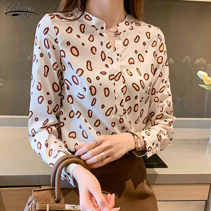 Spring Loose Long Sleeve Pullover Fashion Leopard Print Women's Blouse Chic V-neck Women Chiffon Shirt Blusas Mujer 13097 210521, Mixed
Spring Loose Long Sleeve Pullover Fashion Leopard Print Women's Blouse Chic V-neck Women Chiffon Shirt Blusas Mujer 13097 210521, Mixed