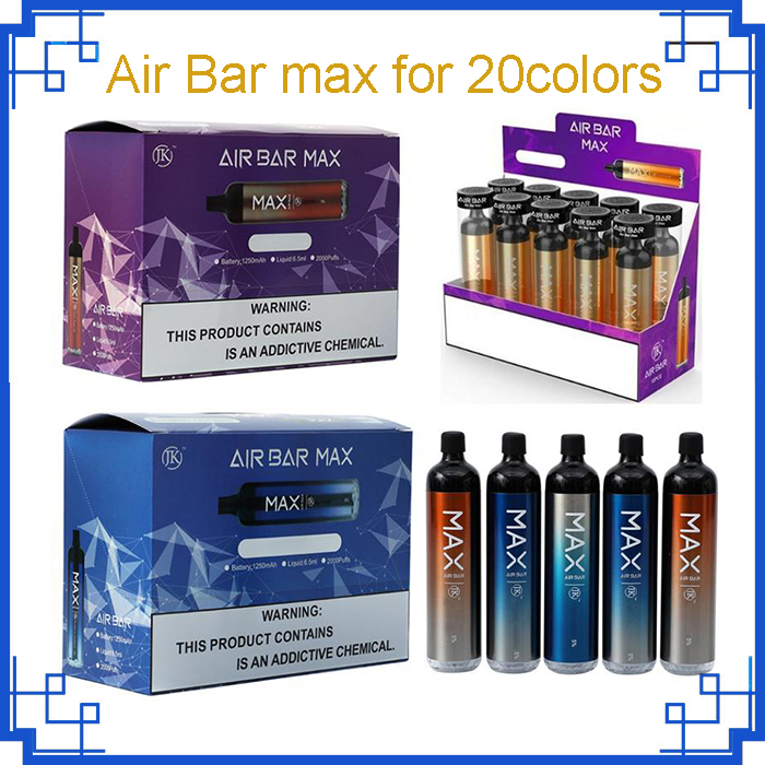 Air Bar max Lux Disposable Device cigarette Built-in 6.5ml 2000puffs 1250mah Battery Vape epmty Pods Starter Kit vs bang xxl switch duo extra ultra
Air Bar max Lux Disposable Device cigarette Built-in 6.5ml 2000puffs 1250mah Battery Vape epmty Pods Starter Kit vs bang xxl switch duo extra ultra