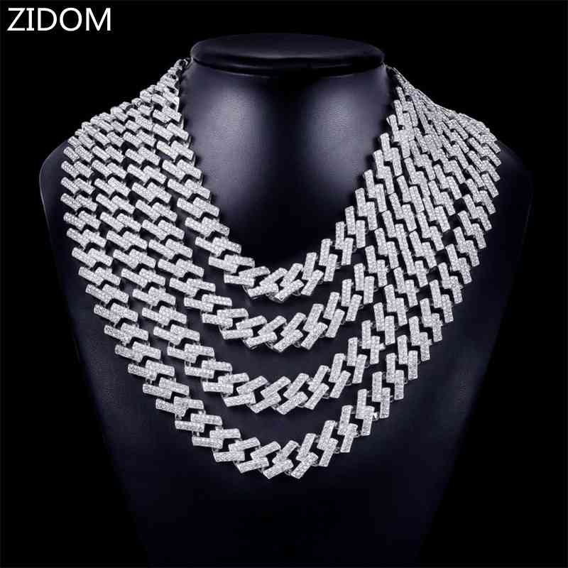 Men Women Hip Hop Iced Out Bling Chain Necklace 13mm rhombus Cuban Chains Necklaces HipHop Fashion Charm jewelry
Men Women Hip Hop Iced Out Bling Chain Necklace 13mm rhombus Cuban Chains Necklaces HipHop Fashion Charm jewelry