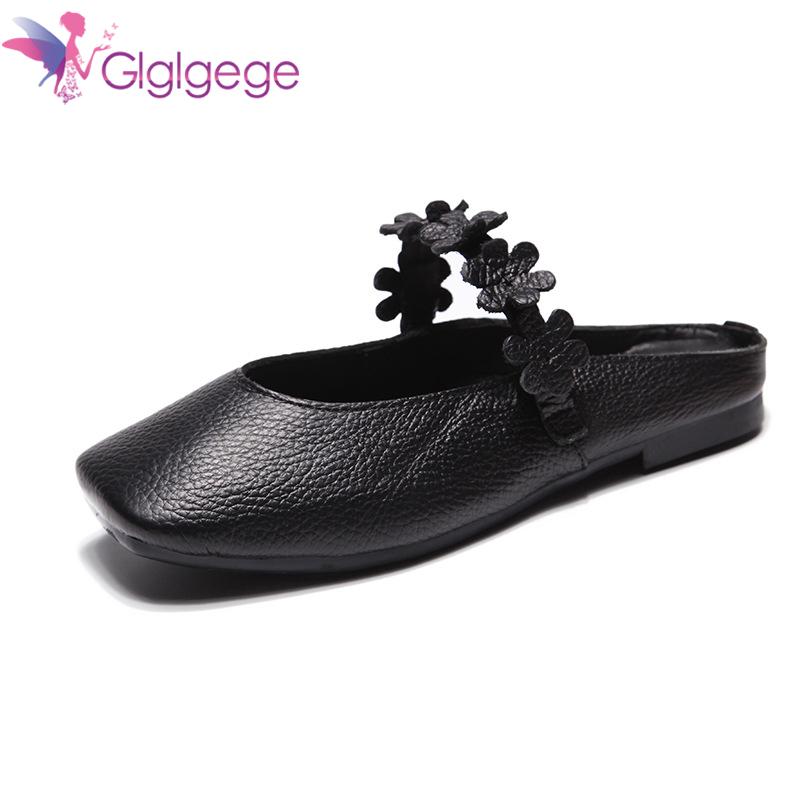 Slippers Glglgege 2021 Spring And Summer Handmade Leather Flat Bottom Baotou Low-heeled Lace Square Head Women, Black
Slippers Glglgege 2021 Spring And Summer Handmade Leather Flat Bottom Baotou Low-heeled Lace Square Head Women, Black