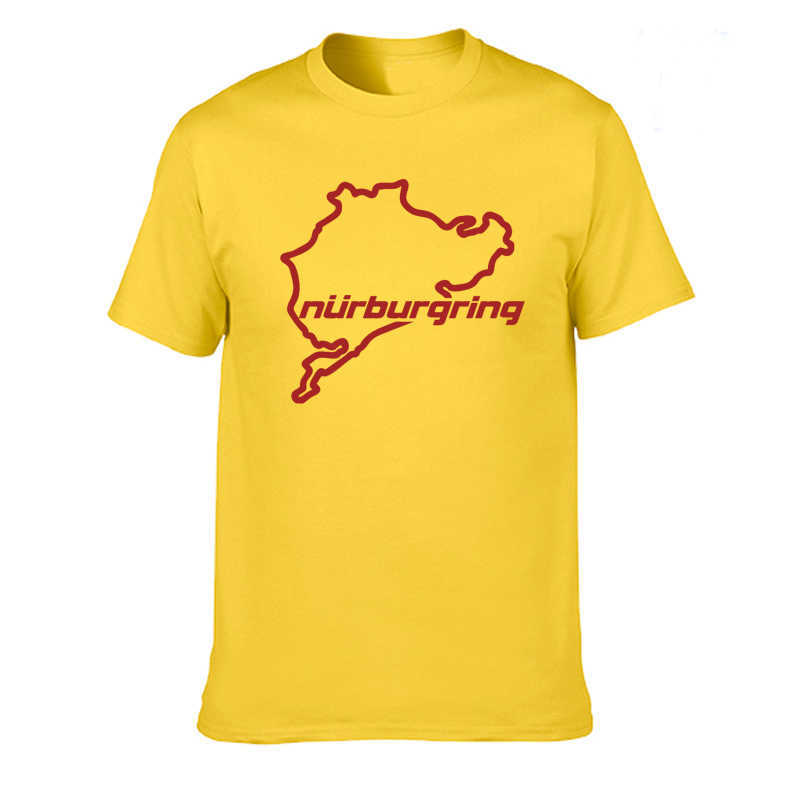 Car Styling Racing Road Nurburgring T Shirt Casual Cotton Summer Short Sleeve Funny T-shirt Mans Tshirt Men Clothing tops 210629