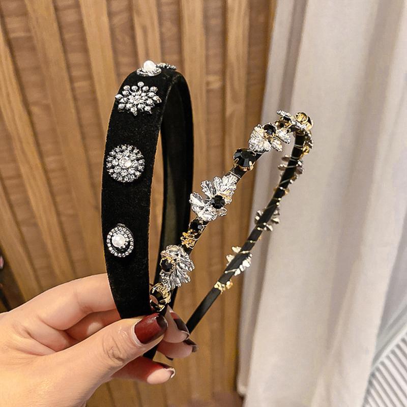 Hair Clips & Barrettes Korean Rhinestone Snowflake Headband For Women Girls Black Velvet Imitation Pearl Wide Brimmed Band Accessories, Golden;silver
Hair Clips & Barrettes Korean Rhinestone Snowflake Headband For Women Girls Black Velvet Imitation Pearl Wide Brimmed Band Accessories, Golden;silver
