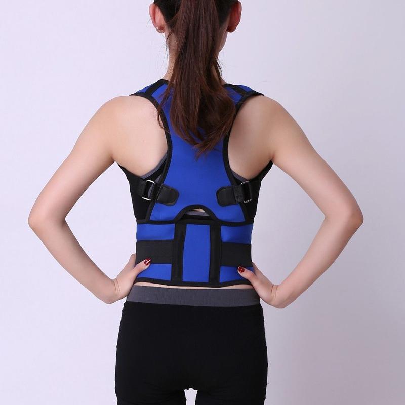 Polyester Blue Back Brace Support Belt Adjustable Posture Corrector Spine Shoulder Lumbar Correction Vest, Black;blue
Polyester Blue Back Brace Support Belt Adjustable Posture Corrector Spine Shoulder Lumbar Correction Vest, Black;blue