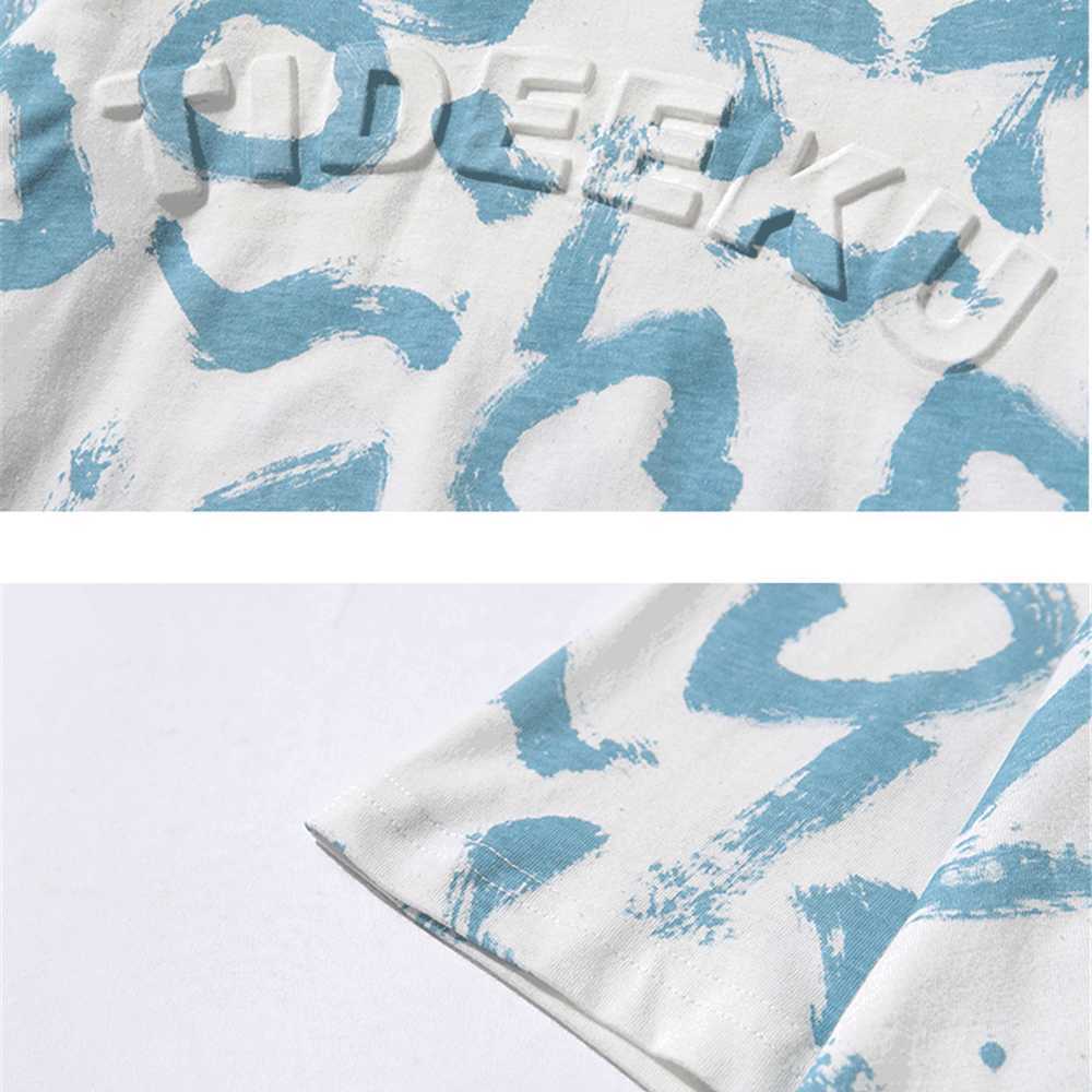 Men's T-shirt Stamping Letters Printing Summer Short Sleeve Hip Hop Oversized Cotton Casual Harajuku Streetwear Tshirts Clothing 210601