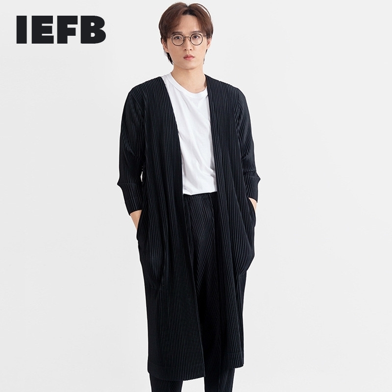 IEFB High Quality Men's Pleated Medium Length Trench Coat Jaoanese Streetwear Fashion Casual Windbreaker Pockets 9Y4899 210524, Khaki
IEFB High Quality Men's Pleated Medium Length Trench Coat Jaoanese Streetwear Fashion Casual Windbreaker Pockets 9Y4899 210524, Khaki