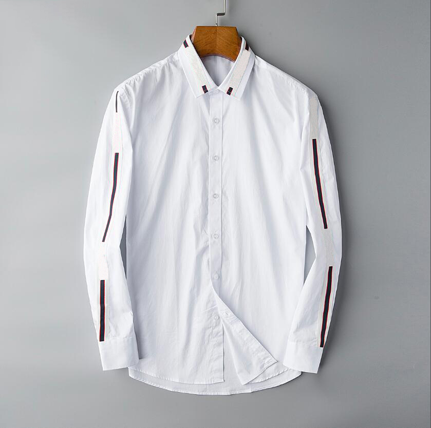 2021 Men's Business Casual shirt men long sleeve striped slim fit masculina social male T-shirts new fashion man checked #203 shirt, White;black
2021 Men's Business Casual shirt men long sleeve striped slim fit masculina social male T-shirts new fashion man checked #203 shirt, White;black