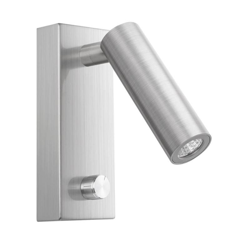 Wall Lamp Meanyee Mounted Reading Headboard Bedside Light With Twist Switch/Dimmable/Adjustable Arm/Surface/Brushed Nickel/3000K