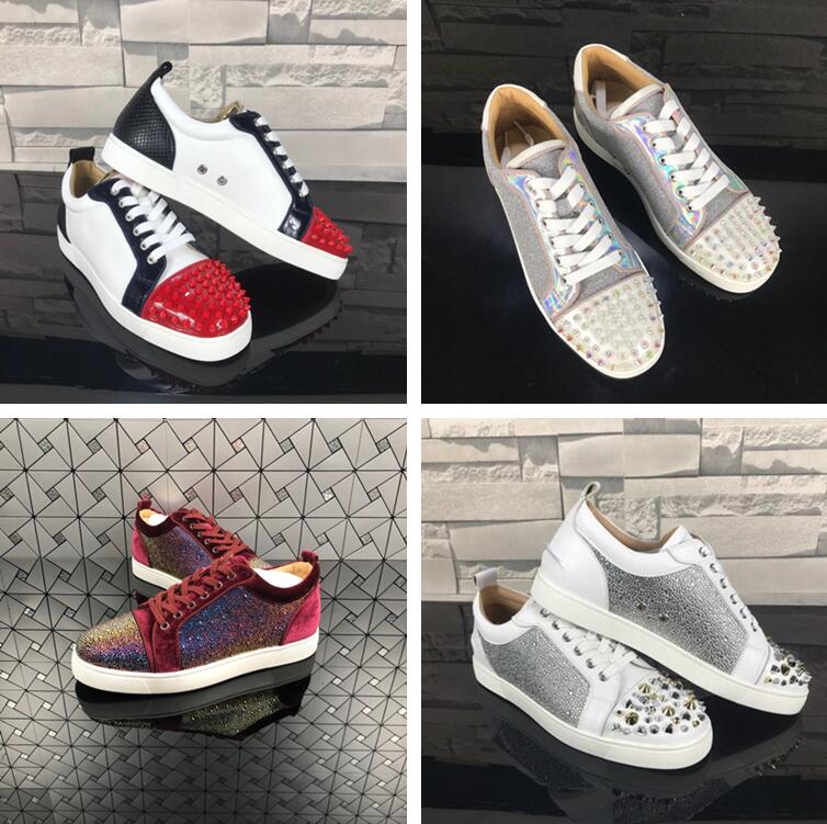 Luxury Brands Red Bottom Casual Shoes Studded Spikes Sneakers Men Women Trainers Fashion Platform Insider Sneaker Low Cut Suede Shoe With Box, Black
Luxury Brands Red Bottom Casual Shoes Studded Spikes Sneakers Men Women Trainers Fashion Platform Insider Sneaker Low Cut Suede Shoe With Box, Black