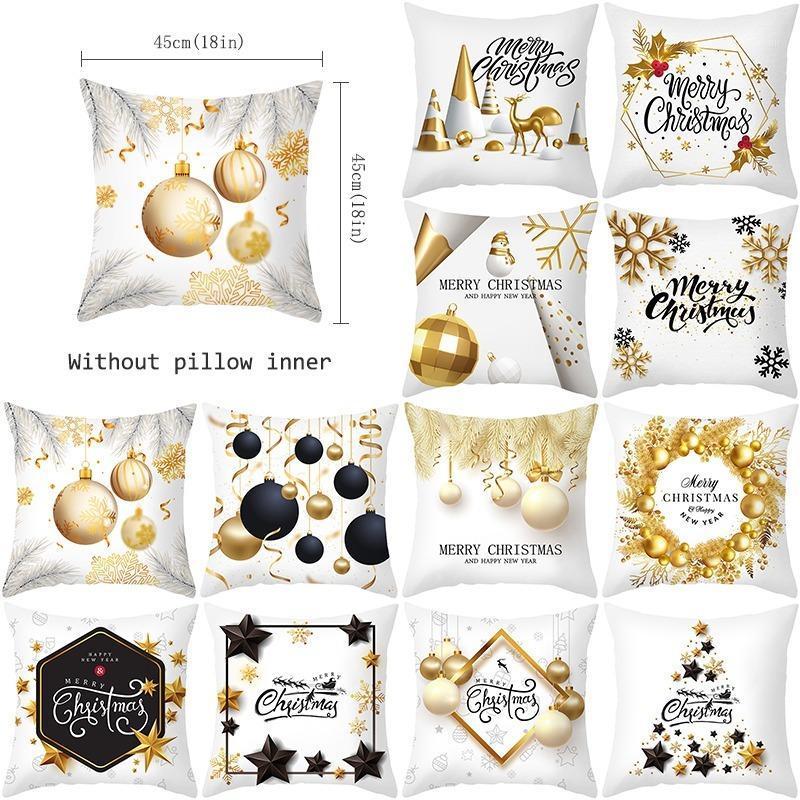 Christmas Decorations For Home Decor White Gold Pillow Case 45x45 Cm Santa Claus Cushion Cover Navidad Year 2022
Christmas Decorations For Home Decor White Gold Pillow Case 45x45 Cm Santa Claus Cushion Cover Navidad Year 2022