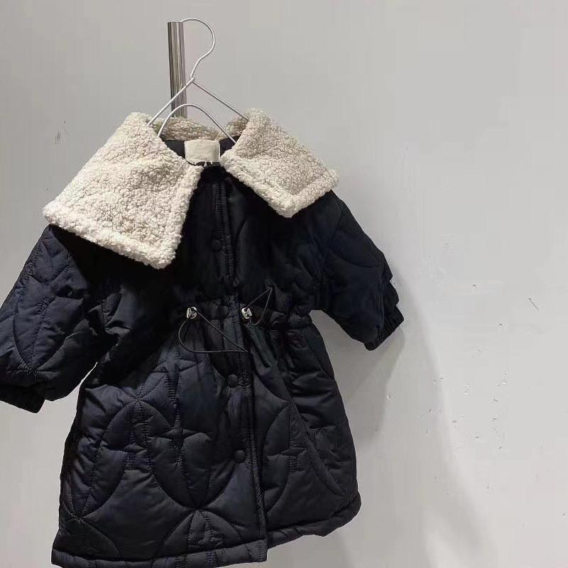 Down Coat Korean Style Winter Baby Girls Cotton-padded Thicken Long Children Overcoat Solid Color Kids Warm Princess Outerwear, Blue;gray
Down Coat Korean Style Winter Baby Girls Cotton-padded Thicken Long Children Overcoat Solid Color Kids Warm Princess Outerwear, Blue;gray