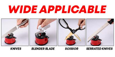 Suction Cup Whetstone SuperSharp Suction Cup Knife Sharpener Ceramic Rod Knife Tungsten Portable Magic Sharper Tools For Kitchen