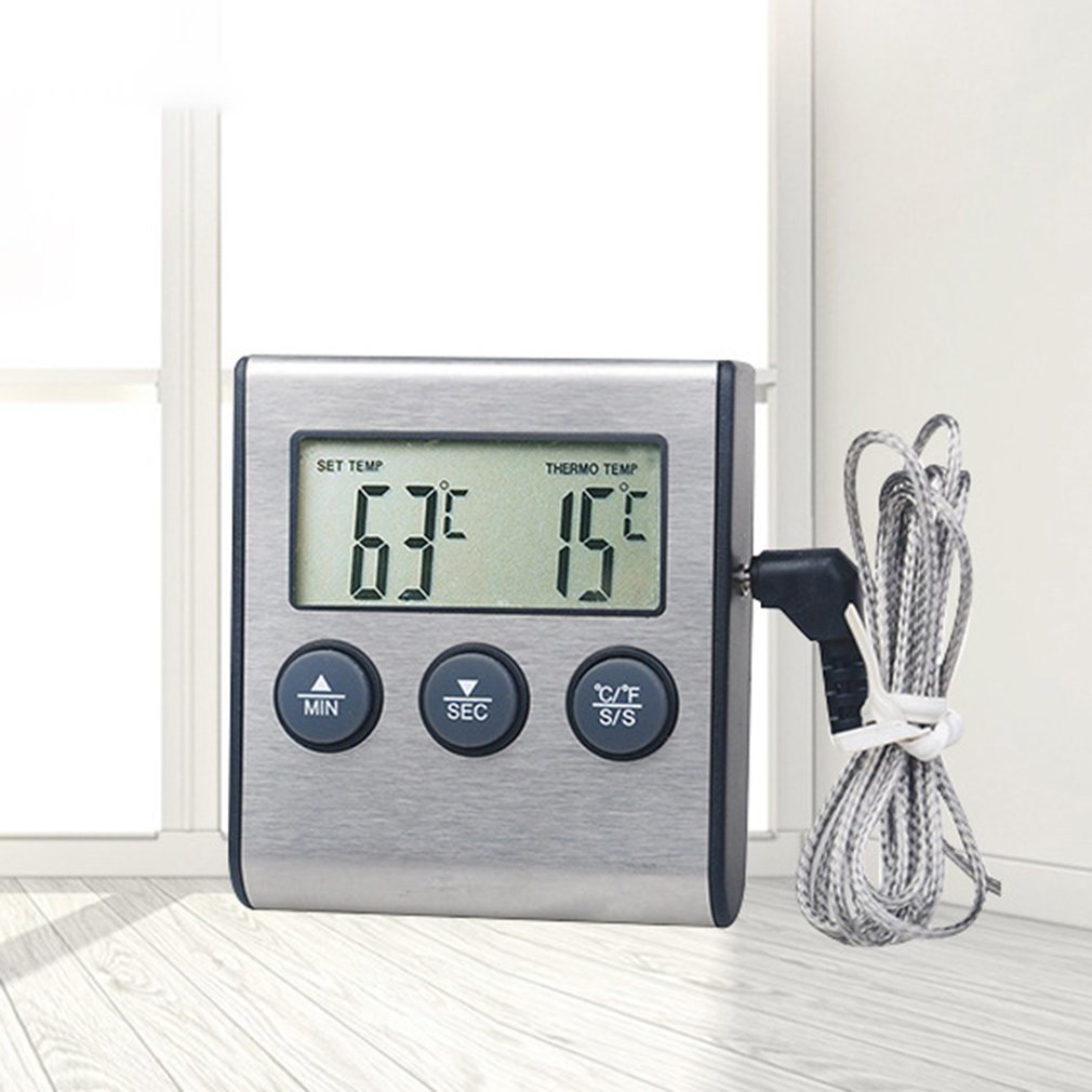Outad Digital Oven Thermometer Cooking Food Cooking Meat Bbq Sample Thermometer with Timer Wate Milk Temperature Cooking Tool