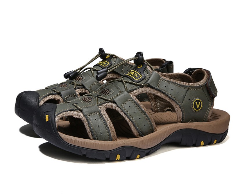Summer Men's designer Sandals Outdoor Breathable Men Beach Shoes Large Size 38-48 Leather Casual luxurys Sandal, Black
Summer Men's designer Sandals Outdoor Breathable Men Beach Shoes Large Size 38-48 Leather Casual luxurys Sandal, Black