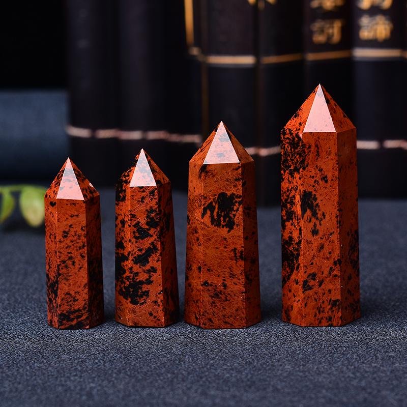 Decorative Objects & Figurines Natural Red Obsidian Crystal Point Healing Stone Quartz Wand 50-80mm For Home Decoration Mineral DIY Gift
Decorative Objects & Figurines Natural Red Obsidian Crystal Point Healing Stone Quartz Wand 50-80mm For Home Decoration Mineral DIY Gift