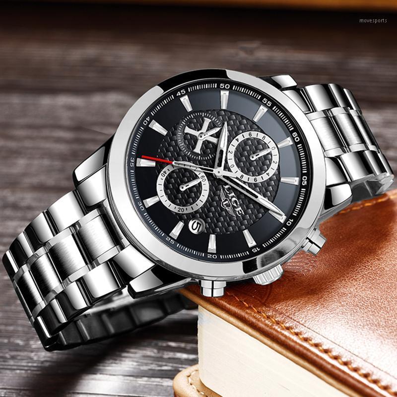 Wristwatches LIGE Fashion Mens Watches Top Sport All Steel Watch Men Military Waterproof Quartz Date Clock Relogio Masculino, Silver white
Wristwatches LIGE Fashion Mens Watches Top Sport All Steel Watch Men Military Waterproof Quartz Date Clock Relogio Masculino, Silver white