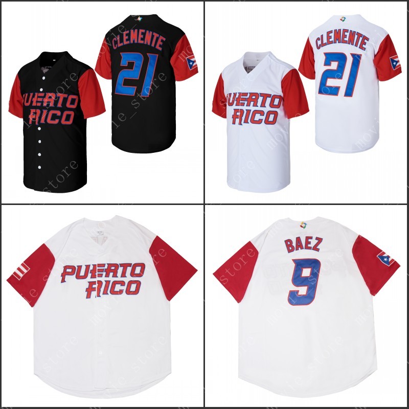 Men's 21 Roberto Clemente 9 Baez Classic Baseball Jersey Puerto Rico World Cup Game stitched, 21black
Men's 21 Roberto Clemente 9 Baez Classic Baseball Jersey Puerto Rico World Cup Game stitched, 21black