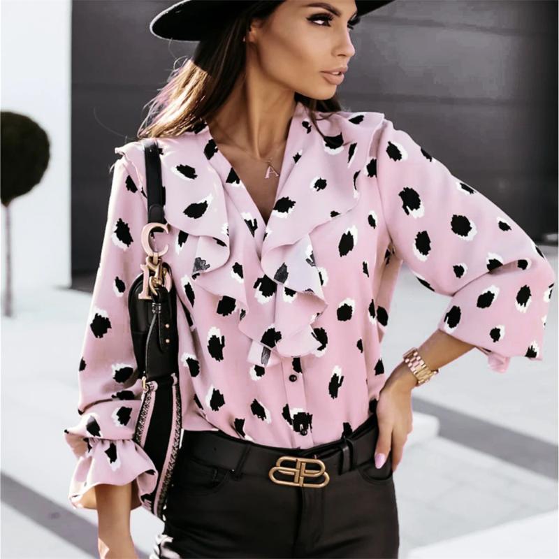 Women's Blouses & Shirts Fashion Casual Women Spring Autumn Chiffon Ruffles V Neck Long Sleeve Button Down Tunic Office Lady Shopping Daily, White
Women's Blouses & Shirts Fashion Casual Women Spring Autumn Chiffon Ruffles V Neck Long Sleeve Button Down Tunic Office Lady Shopping Daily, White