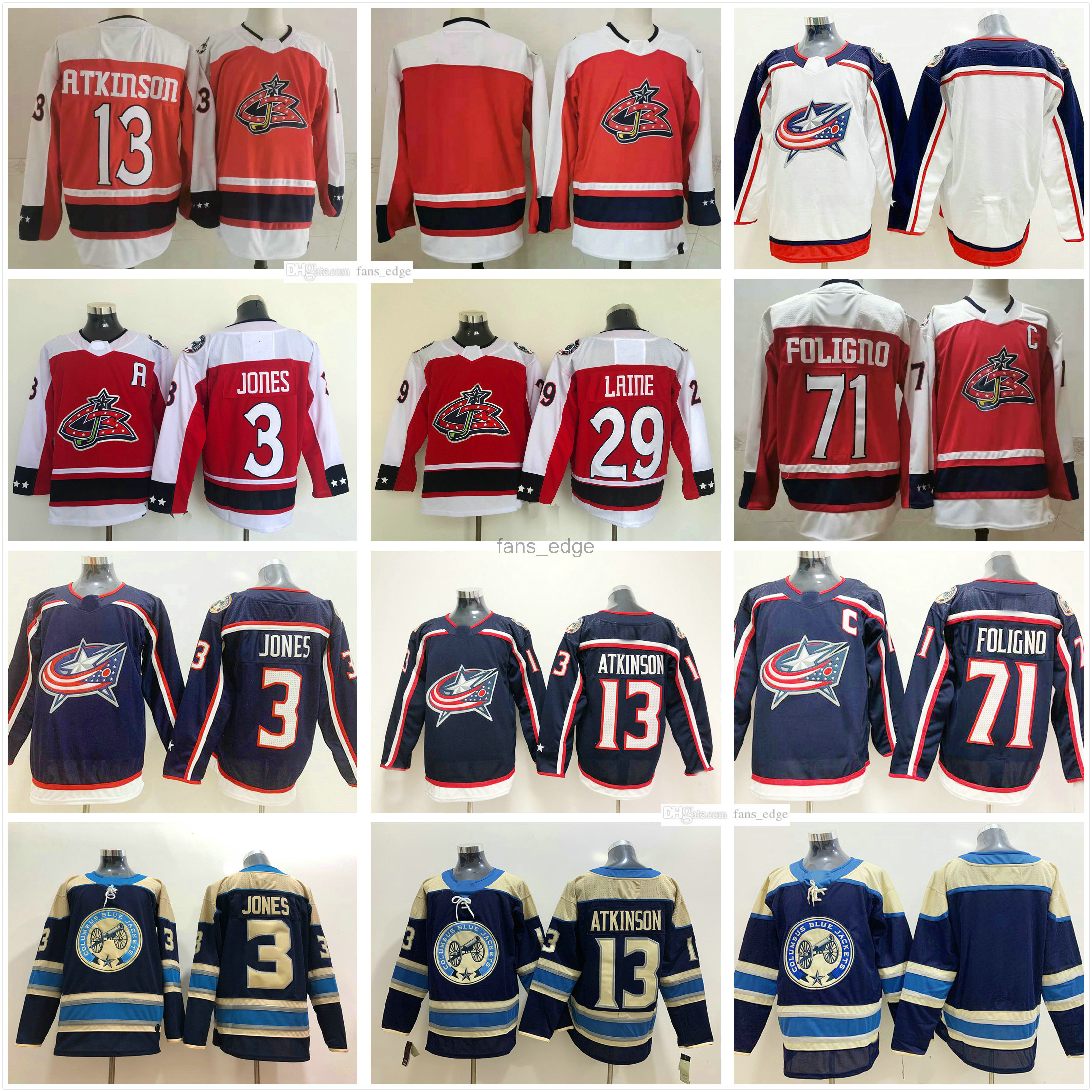 2021 Reverse Retro Red Columbus Blue Jackets Hockey #3 Seth Jones Jerseys 13 Cam Atkinson 71 Nick Foligno 29 Patrik Laine Dark White Stitched Shirt Top Quality Uniform, As picture
2021 Reverse Retro Red Columbus Blue Jackets Hockey #3 Seth Jones Jerseys 13 Cam Atkinson 71 Nick Foligno 29 Patrik Laine Dark White Stitched Shirt Top Quality Uniform, As picture