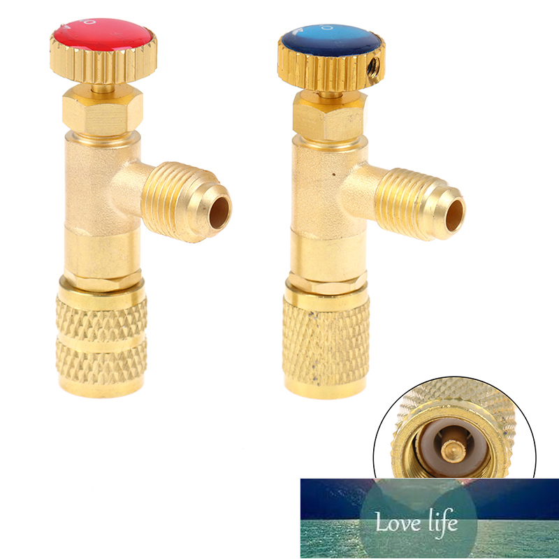 1pc R410A R22 Air Conditioning Refrigerant Liquid Safety Valve 1/4 &quot;Safety Adapter Air Conditioning Repair And Fluoride Factory price expert design Quality от DHgate WW