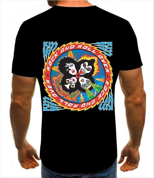 and womens kiss rock men t shirts band print 3d hip hop summer variety top, White;black
and womens kiss rock men t shirts band print 3d hip hop summer variety top, White;black