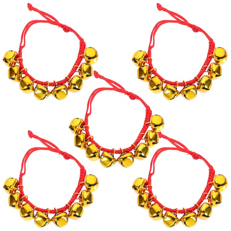 Christmas Decorations 5pcs Kids Wrist Rattle Delicate Bracelet Beautiful Bells Ornament
Christmas Decorations 5pcs Kids Wrist Rattle Delicate Bracelet Beautiful Bells Ornament