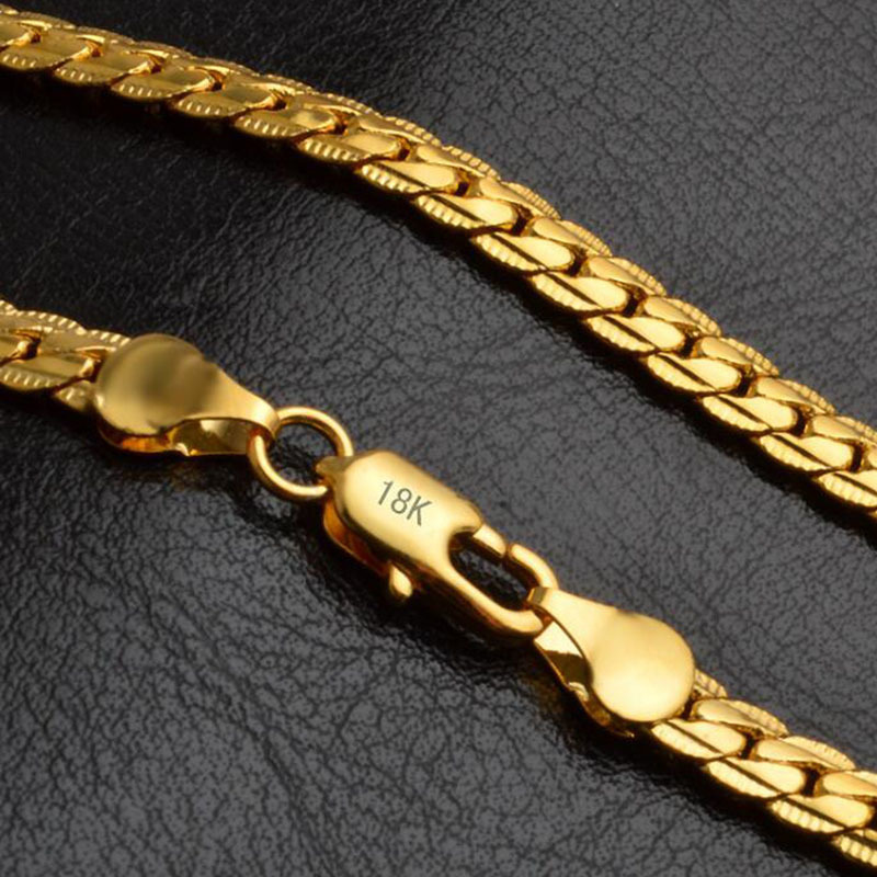 Necklace 5mm 18k Gold Plated Necklace Men's Hip Hop Chain Necklace Jewelry Gift
Necklace 5mm 18k Gold Plated Necklace Men's Hip Hop Chain Necklace Jewelry Gift