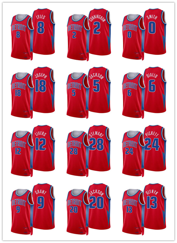 Detroit MEN Pistons's Cade Cunningham Jerami Grant Cory Joseph Saddiq Bey City 75th Anniversary Red basketball Jersey
Detroit MEN Pistons's Cade Cunningham Jerami Grant Cory Joseph Saddiq Bey City 75th Anniversary Red basketball Jersey