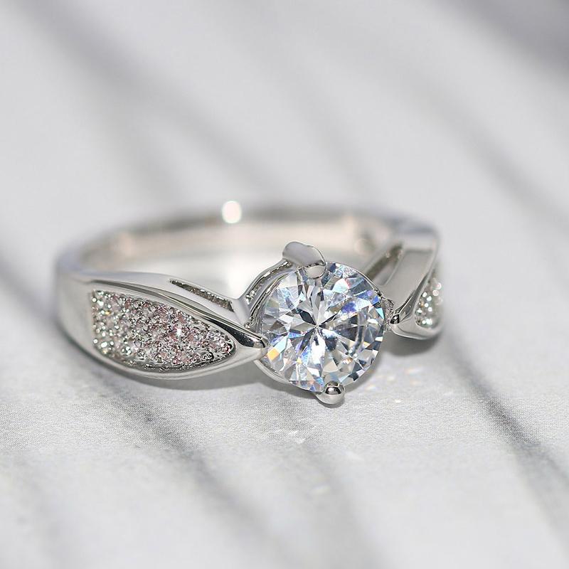 Cluster Rings Wedding For Women Simple Classic Cubic Zirconia Silver Color Engagement Finger Ring Gift Fashion Jewelry R546, Golden;silver
Cluster Rings Wedding For Women Simple Classic Cubic Zirconia Silver Color Engagement Finger Ring Gift Fashion Jewelry R546, Golden;silver